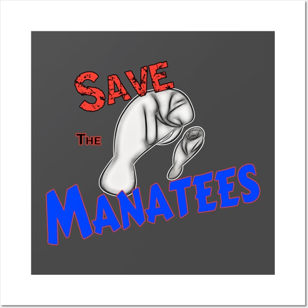 Save The Manatees Wall Art by DougB